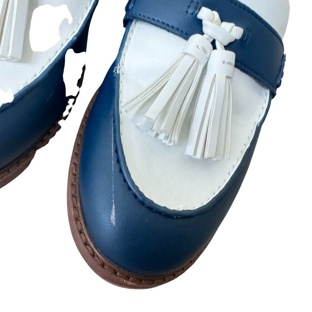 Franco Sarto Carolyn Loafer Shoe Red White and Blue Size 9.5 - Picture 6 of 11